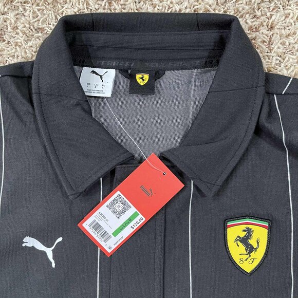 PUMA x Scuderia Ferrari Race Men’s Premium Jacket Black, Size Large (New) - Picture 6 of 16